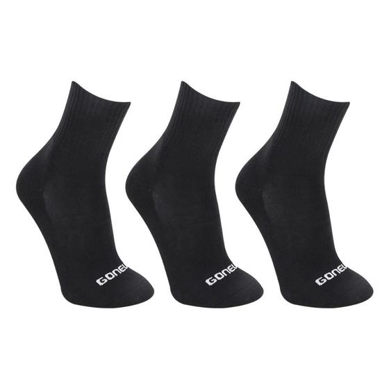 Kit Meia Gonew Básica Cano Médio C/3 Pares Menor preço em Kit Meia Gonew Básica Cano Médio C/3 Pares