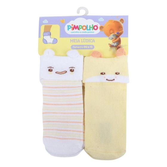 Imagem de Kit Meia Infantil Pimpolho Cano Baixo Masculina 2 Pares