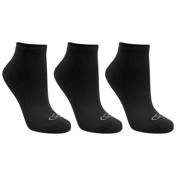 Imagem de Kit Meia Olympikus C/3 Pares Cano Curto Feminina Preto