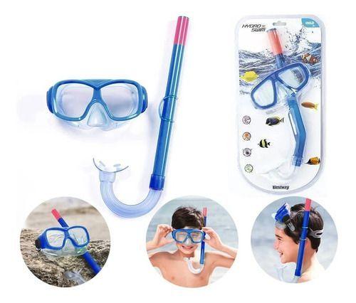 Imagem de Kit Mergulho Máscara E Snorkel Nautika Bestway Original