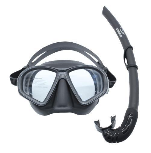 Kit Mergulho Mascara E Snorkel Respirador Kit Camo Seasub Equipamento