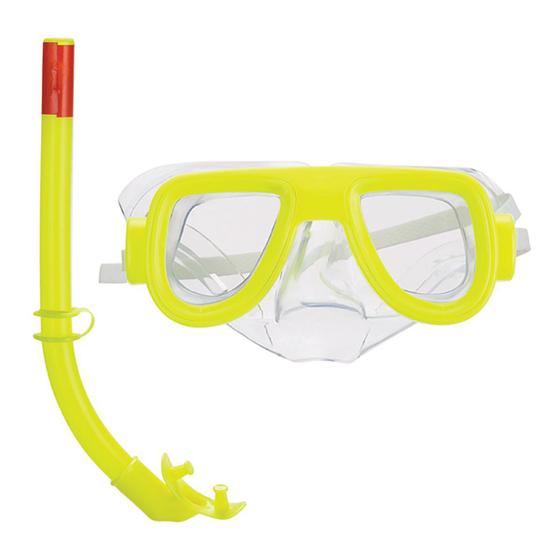 Imagem de Kit Mergulho Snorkel Óculos Infantil Piscina Mergulhador Colorido Crianças