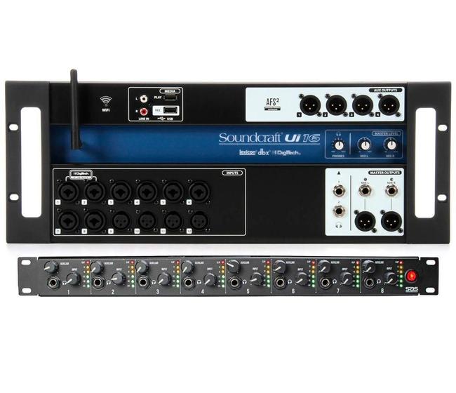 Imagem de Kit Mesa Digital Soundcraft Ui16 + Amplificador De Fone Af8