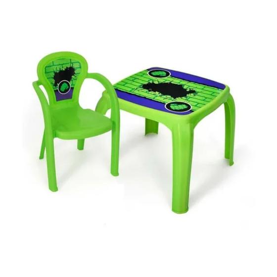 Kit mesa infantil decorada incrivel esmaga + 1 cadeira esmaga usual é boa?