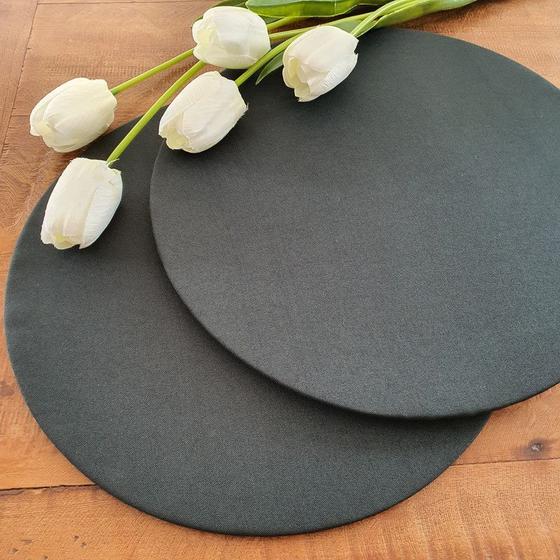 Imagem de Kit Mesa Posta Sousplat MDF 10 Capas Várias Cores + 10 Bases