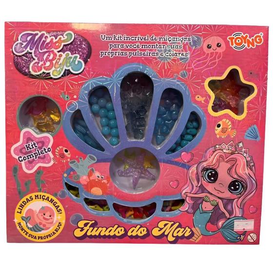 Imagem de Kit Miçangas Infantil Coloridas Pulseira Mar Toyng 49290