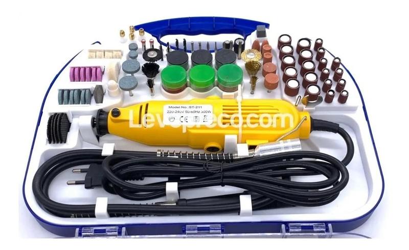 Imagem de Kit Micro Retífica 110v 164 Pçs Songhe Tools