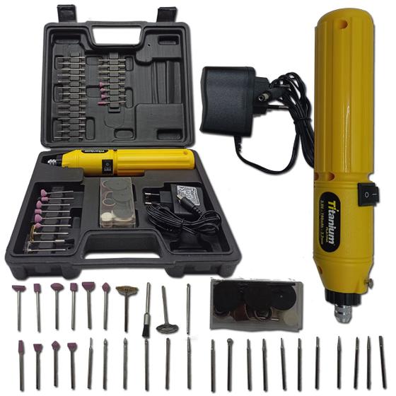 Kit micro retifica 3,6v bivolt com 60 acessorios 2023 Menor preço em Kit micro retifica 3,6v bivolt com 60 acessorios 2023