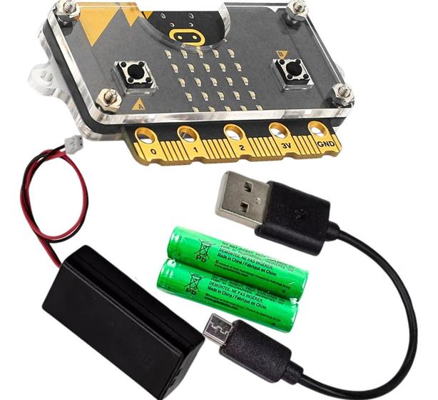 Imagem de Kit Microbit Placa BBC Micro:Bit V2.2 GO Completo com Acessórios Para Robótica