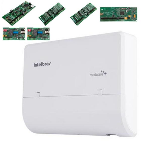 Imagem de Kit Microcentral Modulare Mais 4x12 Com Disa Dect Intelbras