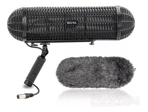 Imagem de Kit microfone blimp by-ws1000 com suspensão e cabo xlr