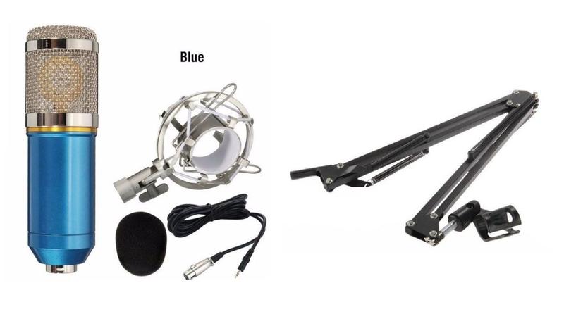 Imagem de Kit Microfone Condensador Bm800 + Pedestal Articulado