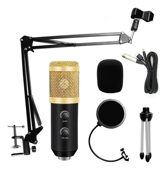 Imagem de Kit Microfone Condensador Pop Filter + Braço Articulado