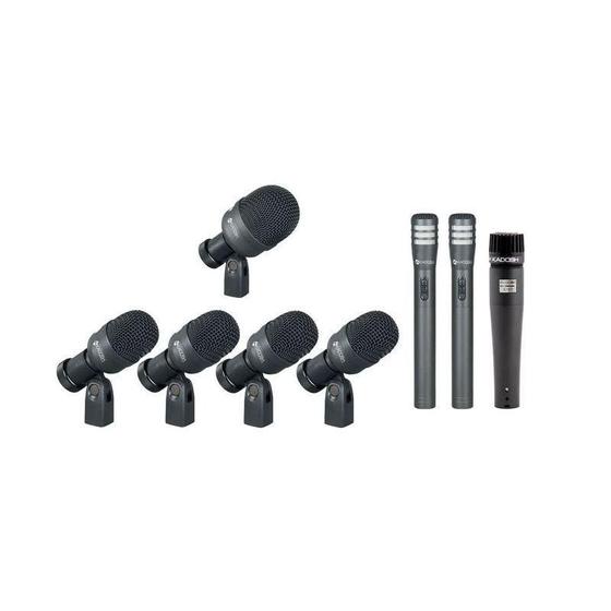 Imagem de Kit Microfones Para Bateria K-8 Kadosh 8 Mic Com Maleta