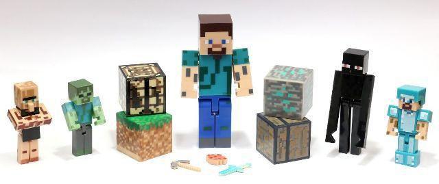 Imagem de Kit Minecraft Bonecos Articulados Com 12 Pecas