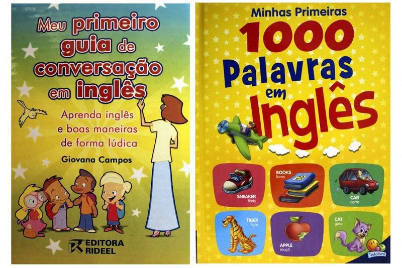 Imagem de Kit Minhas Primeiras 1000 Palavras em Inglês + Meu Primeiro Guia de Conversação em Inglês - Kit de Livros