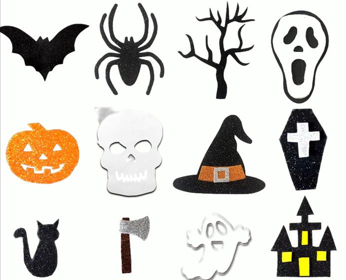 Imagem de Kit Mini Aplique Temático Halloween Eva Modelos Variados