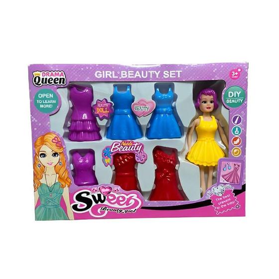 Imagem de Kit Mini Boneca com Roupinhas - Futuro