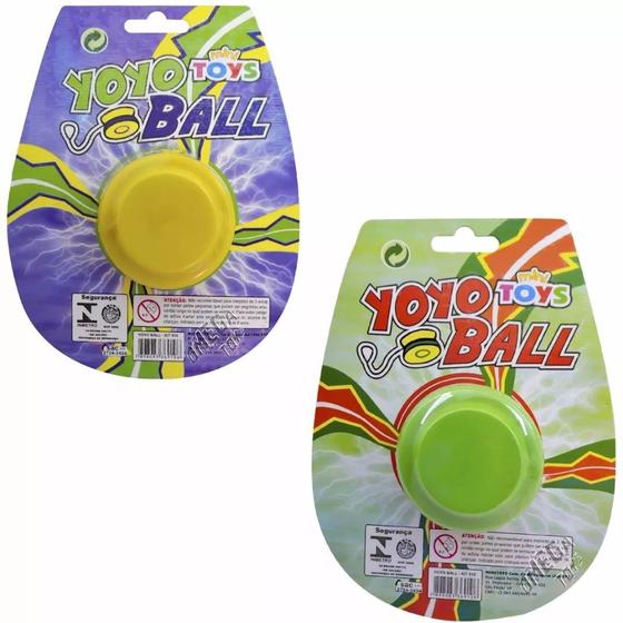 Imagem de Kit Mini Brinquedo Ioiô Ball  Mini Toys - 10 Unid cores Sortidos