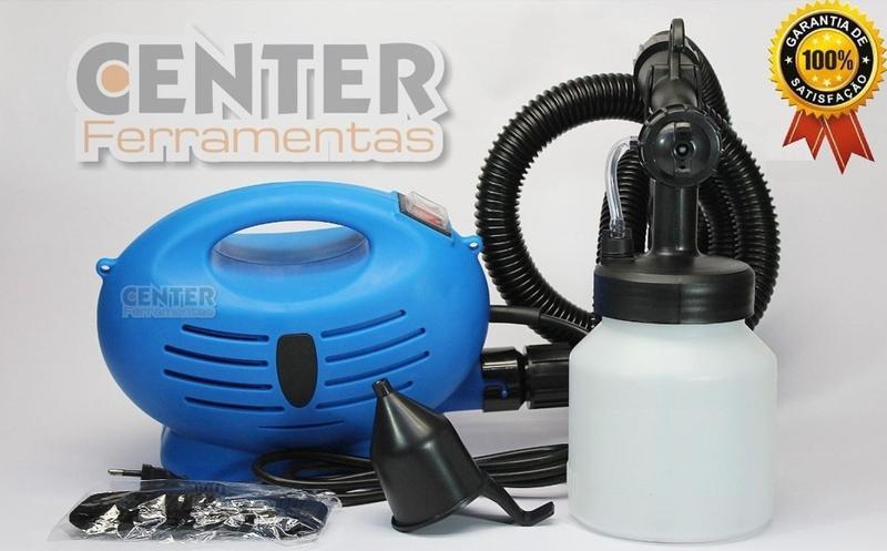 Imagem de kit Mini Compressor ar direto motor elétrico tufão pistola pintura maquina pinta pequeno leve portat