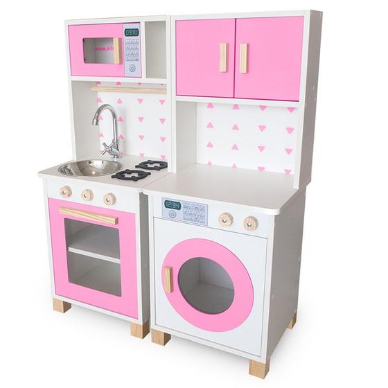 Imagem de Kit Mini Cozinha Infantil e Máquina de Lavar