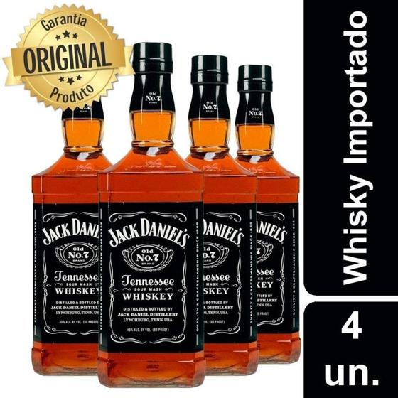 Imagem de Kit Mini Jack Daniels 375ml - 4 Garrafas