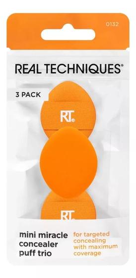 Imagem de Kit Mini Miracle Concealer Puff com 3 Unidades Real Techniques