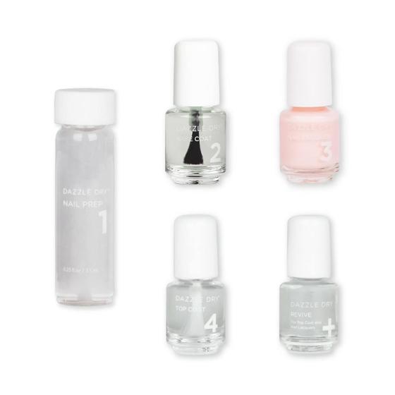 Imagem de Kit Mini Nail Care Dazzle Dry - Sistema 4 Etapas - Macaron Morango