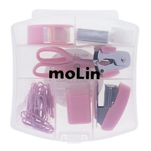 Imagem de Kit Mini Office - Molin - Rosa 9 Itens