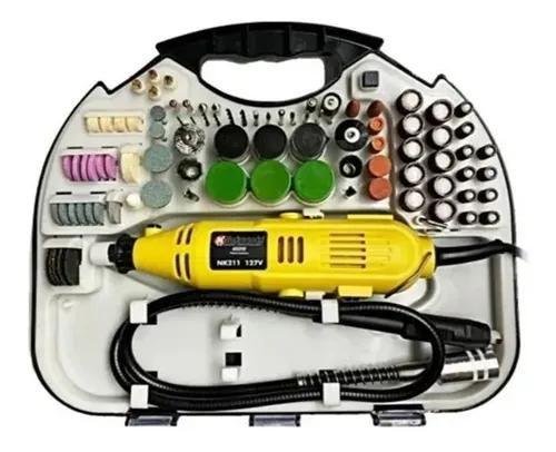 Imagem de Kit Mini Retífica 220V 212 Acessórios - Resistente!