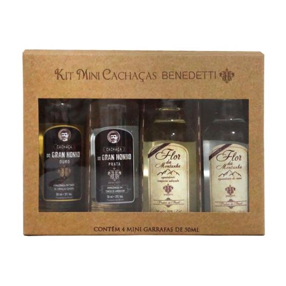 Imagem de Kit Miniatura com 4 Cachaças