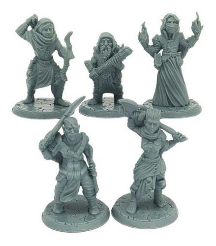 Imagem de Kit Miniaturas Gangue De Bandidos Dungeons & Dragons Rpg 3d