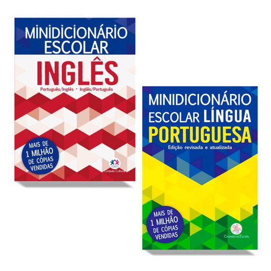 Imagem de Kit Minidicionário Escolar: Língua Portuguesa + Tradução Inglês-Português