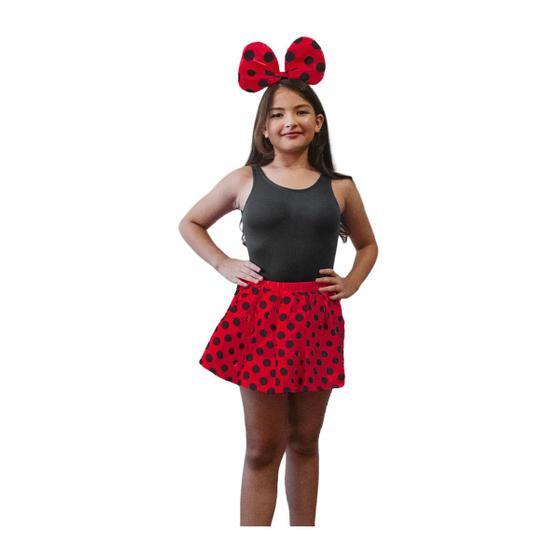 Imagem de Kit Minnie Infantil com Saia e Tiara