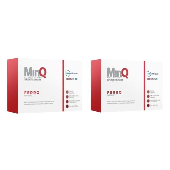 Imagem de Kit Minq Ferro Com 2 Caixas 30 Comprimidos