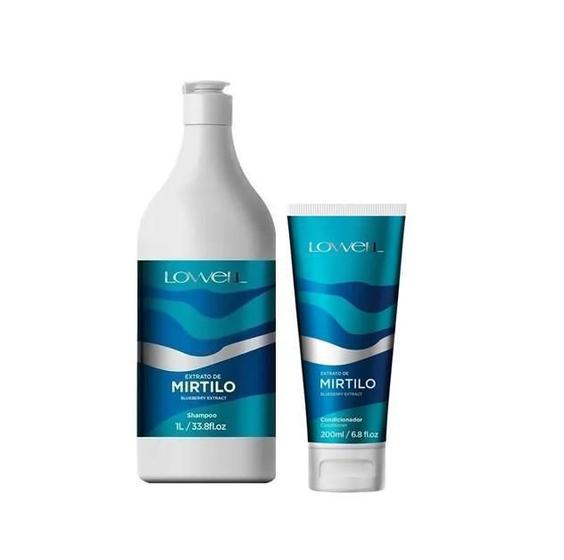 Imagem de Kit Mirtilo Shampoo 1 Litro + Condicionador 200Ml Lowell