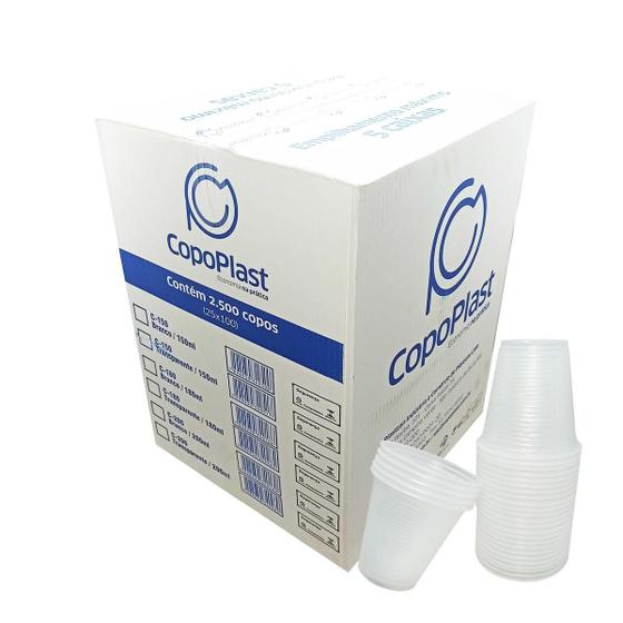 Imagem de Kit Ml Copo 150 Ml Branco Ps Descartável 10 Pct C/100