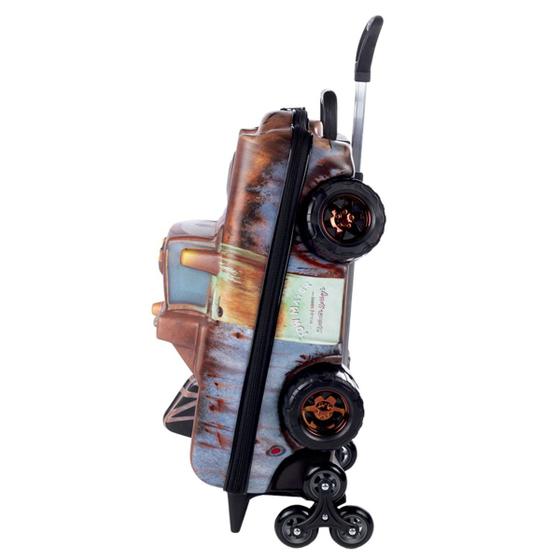 Imagem de Kit Mochila 3D Infantil 3 Rodinhas e Lancheira Cars Tow Mater 