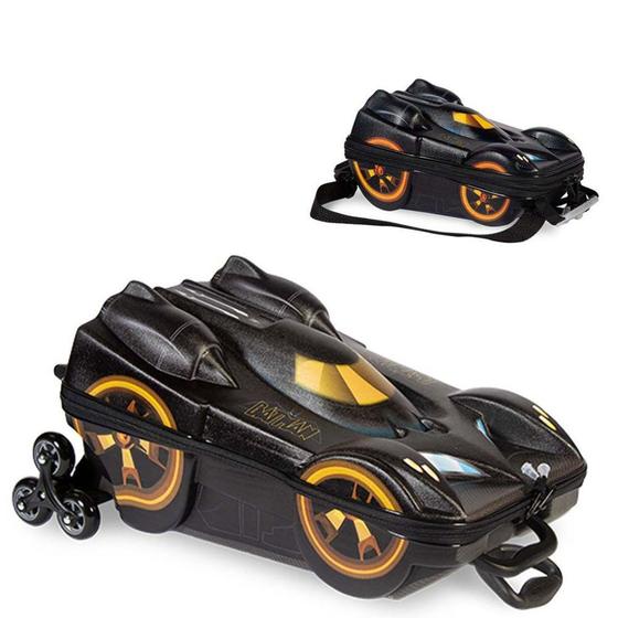 Imagem de Kit Mochila 3D Rodinha com Lancheira Batman Beware Maxtoy