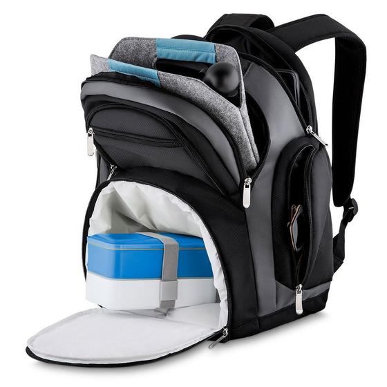 Imagem de Kit Mochila com Bolso Térmico e Marmita Healthy TopGet Azul