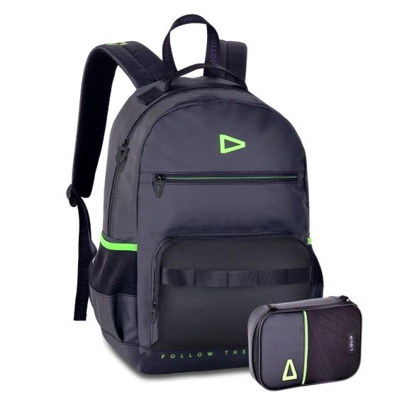 Imagem de Kit Mochila Costas 17,5" Loud Oficial Gamer Estojo Escolar