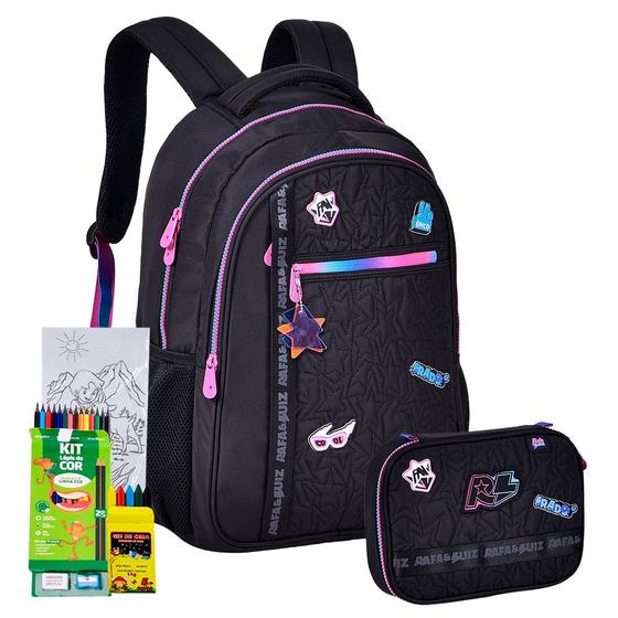 Kit Mochila Costas Reforçada Notebook Estojo Oficial Rafa Luiz Youtuber Lançamento Clio Menor preço em Kit Mochila Costas Reforçada Notebook Estojo Oficial Rafa Luiz Youtuber Lançamento Clio