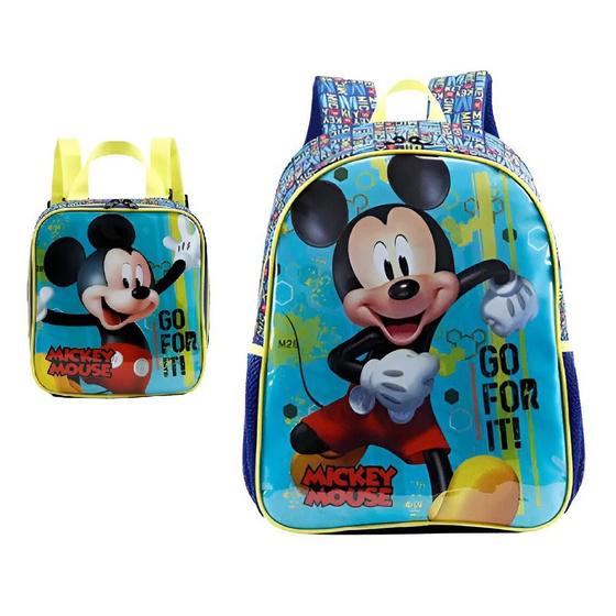 Imagem de Kit Mochila De Costa Mickey X2 +Lancheira Xeryus 11602