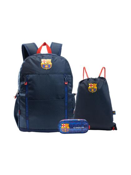 Imagem de Kit Mochila de Costas + Estojo Simples + Saco Barcelona