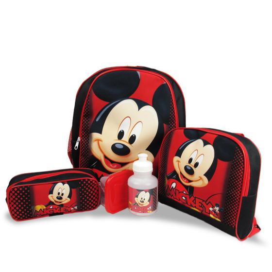 Imagem de Kit Mochila de Costas Mickey Mouse Tam M