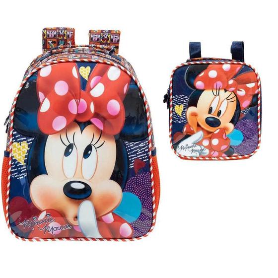 Imagem de Kit Mochila De Costas Minnie R1 G + Lancheira Xeryus