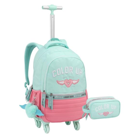Imagem de Kit Mochila De Rodas e Estojo 360º Com Compartimento Para Notebook