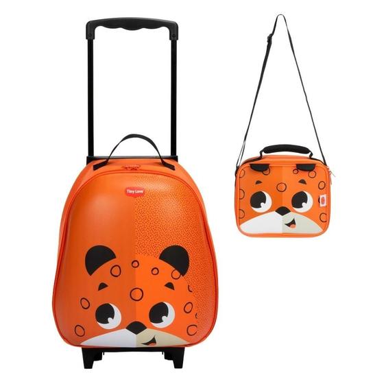 Imagem de Kit Mochila De Rodinha Com Lancheira Tiny Love Safari Jaguar