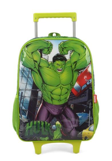 Imagem de Kit Mochila de Rodinha Infantil Vingadores Luxcel Ref.38002