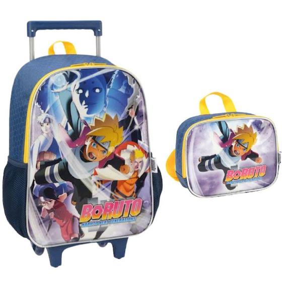 Imagem de Kit Mochila de Rodinha + Lanch Luxcel Boruto 39602